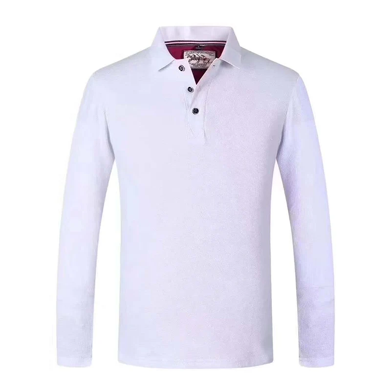 Polo majica z dolgimi rokavi iz 100 % bombaža